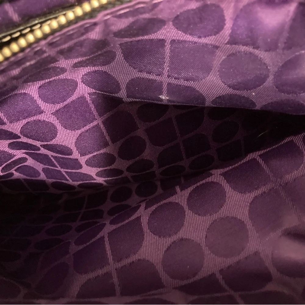 KATE SPADE  Vintage Leather Tote  - Black EUC - Picture 5 of 15